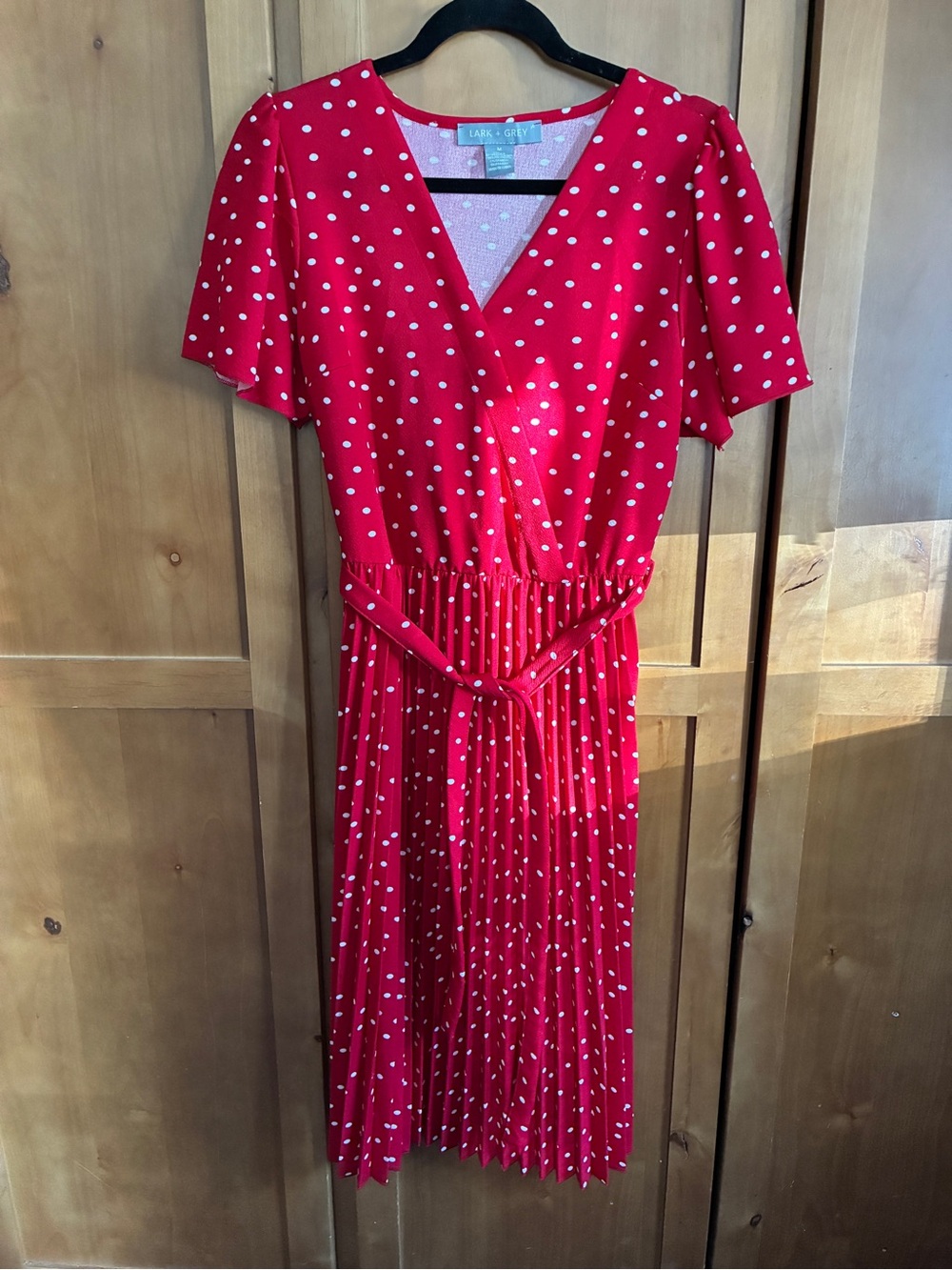 Lark + Grey Red Polka Dot Dress. No tags but never worn. #122